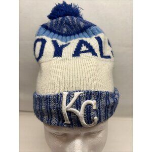 Kansas City Royals New Era MLB KC Baseball Winter Pom Beanie Hat Cap Cuff #1 NT